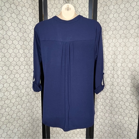 Lildy Roll Up Sleeve Tunic Top - Picture 3 of 11